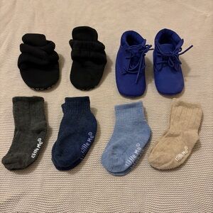 Toddler Boy Shoe‎ Booties & Sock Bundle Size 3 Timberland